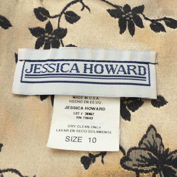 JESSICA HOWARD Vintage Embroidered Cheongsam Mandarin Collar Blouse Top M 10 - Picture 3 of 3